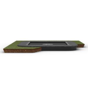 BERG Sport flatground Trampolin rechteckig Champion grau 200 cm 14+ | Qualitätstrampolin, Sporttrampolin, Sicheres Trampolin, geeignet ab 14 Jahren