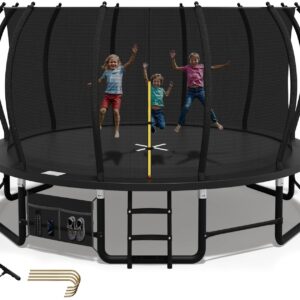 Devoko Trampolin Outdoor Ø228/305/366/427cm, Mit verstärkten Beintraversen, Stabil und robust Belastbar bis 160kg, Einteilige Konstruktion, Schnelle Installation und,Geeignet...