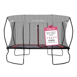 HUDORA 4square - Großes Rechteckiges Outdoor Trampolin 244x366/215x305cm - Sporttrampolin Für Bis Zu 120kg - Familien-Trampolin Mit Hoher Sprungkraft - Qualitätsprodukt