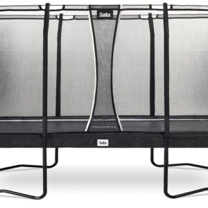 Salta Premium Black Edition - 214x153/305x214/396x244cm - TÜV geprüft - Schwarz - Outdoor Trampolin, Gartentrampolin, Rechteckig - Set mit Sprungmatte, Sicherheitsnetz, Federn,...