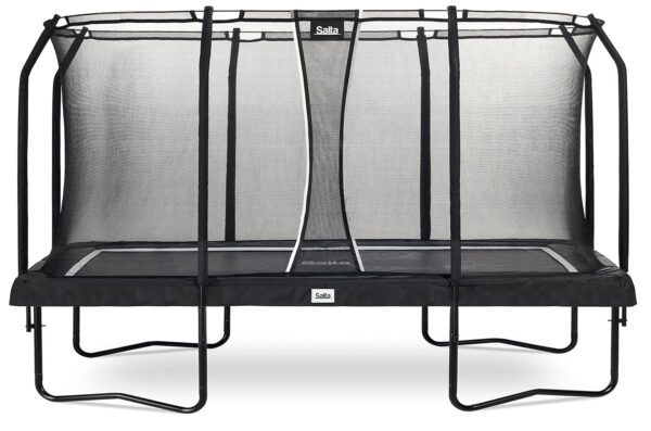 Salta Premium Black Edition - 214x153/305x214/396x244cm - TÜV geprüft - Schwarz - Outdoor Trampolin, Gartentrampolin, Rechteckig - Set mit Sprungmatte, Sicherheitsnetz, Federn,...