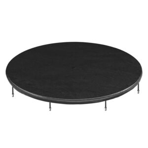 SONGMICS Abdeckung Ø 244 305 366 cm für Trampolin, Abdeckplane, mit Wasserablauflöchern, Wetterschutzplane, Schutz vor Sonne, Laub, Schnee und Schmutz, elastische Bänder und...