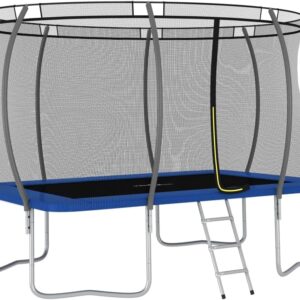 vidaXL Trampolin Set Rechteckig Kinder Gartentrampolin Kindertrampolin Outdoor