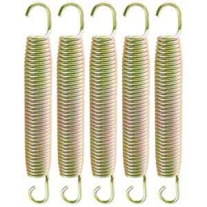 Arebos Trampolin Federn 165 mm Federset Ersatzfedern Trampolinfeder Zugfeder aus Edelstahl, rostfrei Stahlfeder Spiralfeder Befestigung Ersatzteile Gartentrampolin