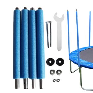 Trampolin Stangen Ersatz, 176/196cm Trampolin Ersatzstange mit Schaumhülsen, Schaumstoff Trampolinstangen Mit Schrauben Und Schraubenschlüssel, Trampolinen-Ersatzteile, Zubehör